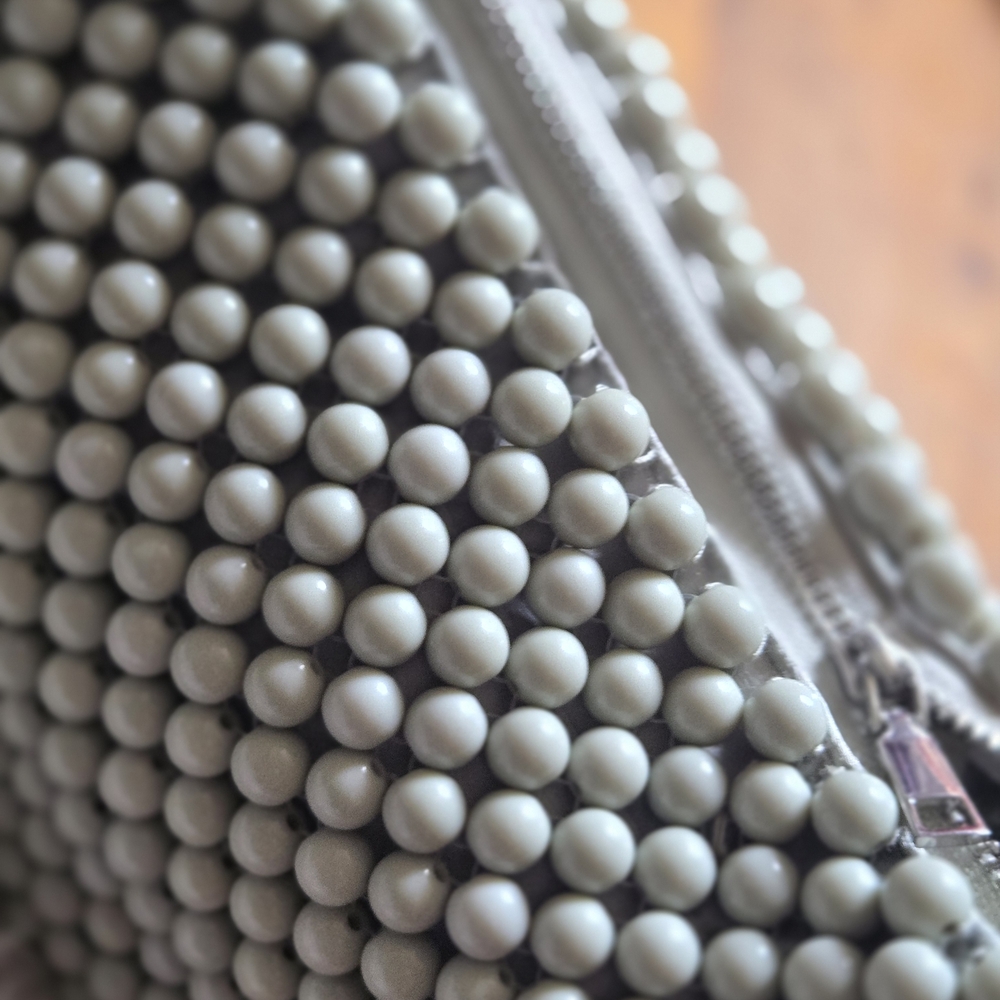 Zara Mint Green Beaded Clutch